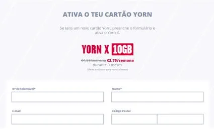 Ativar Cartão Yorn