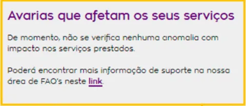Avarias Área de Cliente NOWO