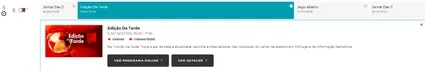 Detalhes Programação MEO TV