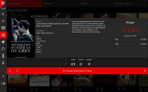Detalhes Videoclube Vodafone