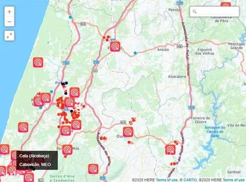 Detalhes Mapa Cobertura Fibra
