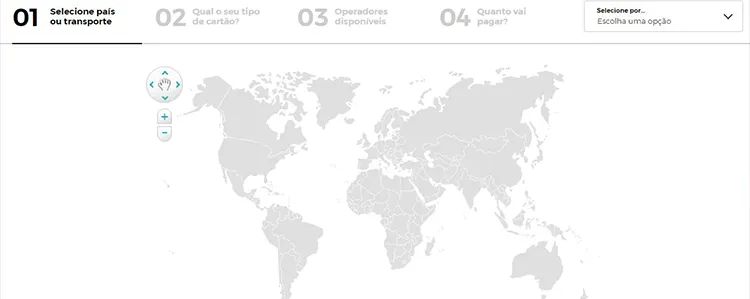 Mapa Roaming MEO