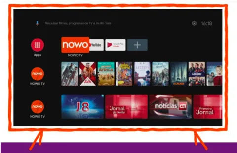 Menu NOWO Box Android 4K