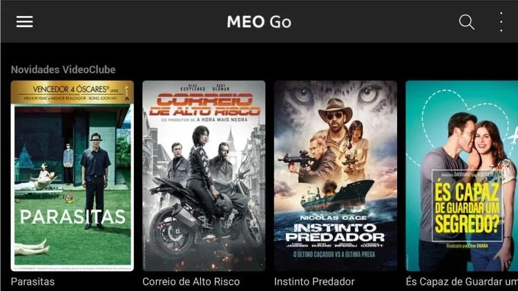 MEO Videoclube Alugar Filmes
