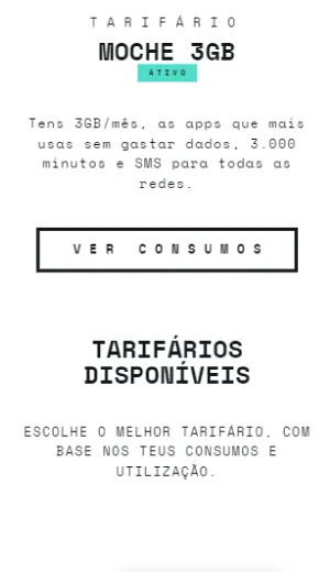Como mudar de tarifário Moche