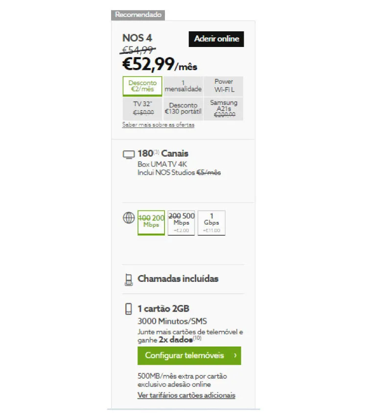 aderir a nos online