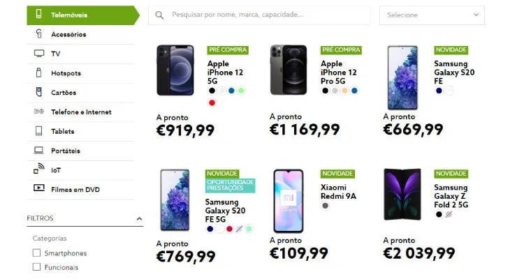 nos loja online telemoveis
