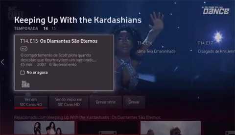Detalhes Programação Vodafone TV