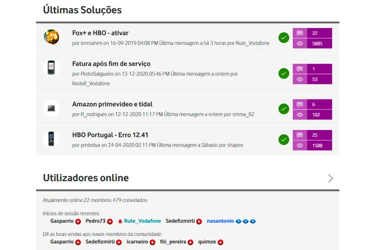 Soluções Vodafone Fórum